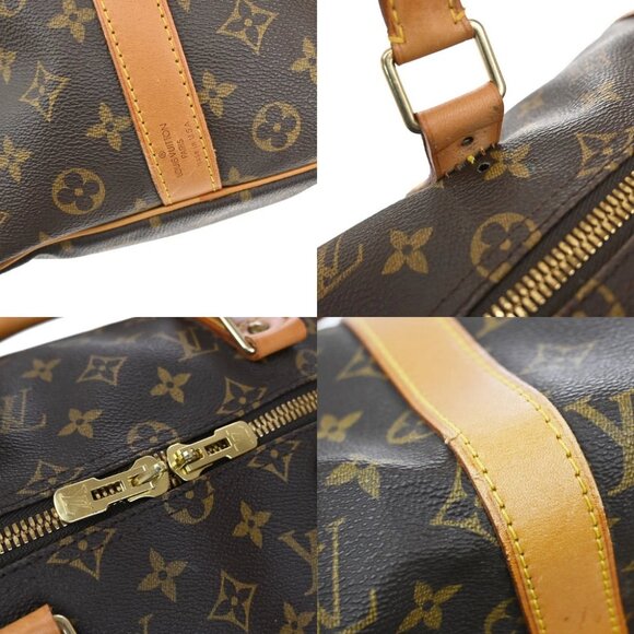 LOUIS VUITTON Keepall Bandouliere 50 Travel Hand Bag Monogram BN - Picture 14 of 15